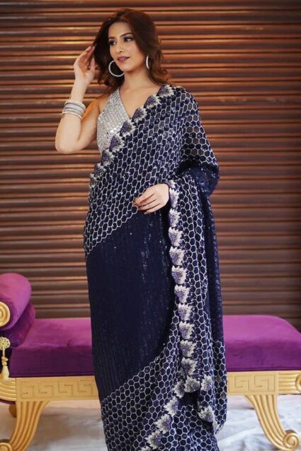 Buy Pure Georgette Fabric Saree Online For Girls With Price