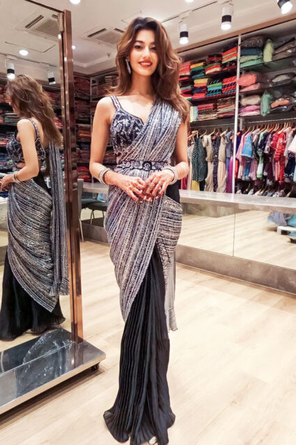 Ethnic Designer Heavy Sequence Work Saree Online For Girls