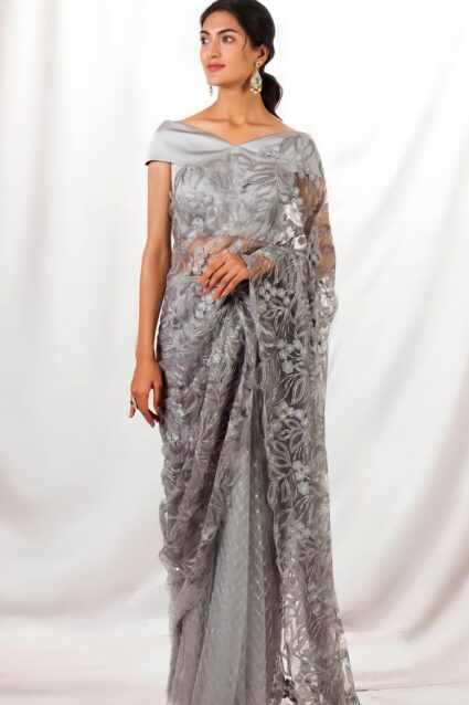 Ethnic Designer Sequence Work Saree For Wedding Party