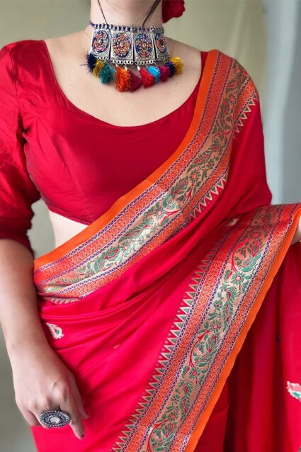 Karva Chauth special Saree 2024 Red online