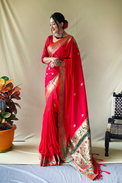 Karva Chauth special Saree 2024 Red online