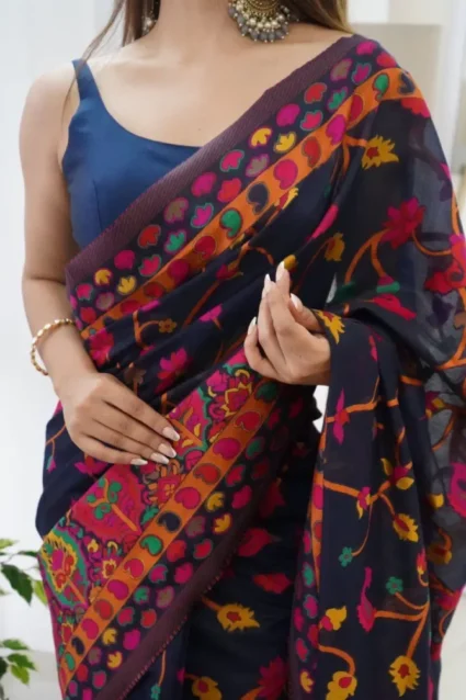 Kashmiri Pashmina Sarees Online Shopping With Price