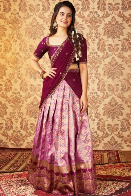 Latest Half Saree For Girls Buy Online