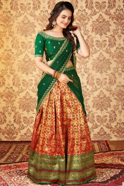 Latest Half Saree For Womens With Price