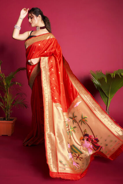 Latest Marathi Peshwai Paithani Saree For Wedding
