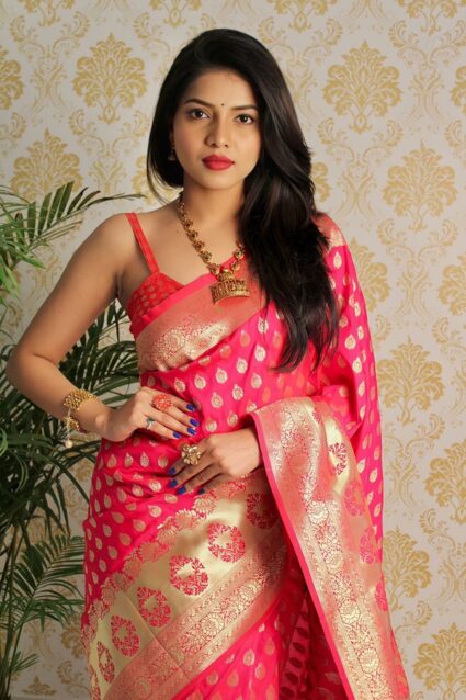Latest Red Silk Saree For Wedding 2024