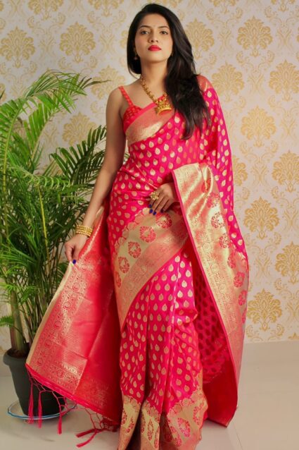 Latest Red Silk Saree For Wedding 2024