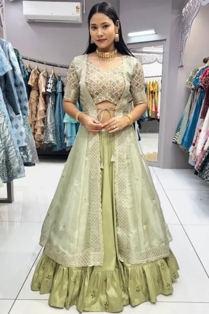 Modern Lehenga With Shrug For Wedding