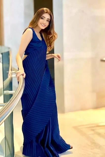 Newest Design Party Wear Saree With Crush Work In 2024