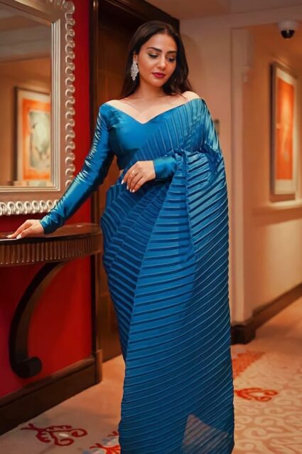 Pleated Saree Online 2024 for girl