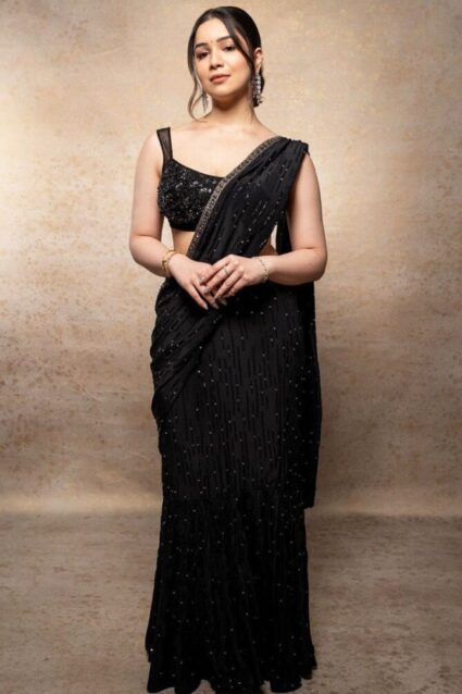 Ready To Wear Lehenga Saree For Cocktail Party