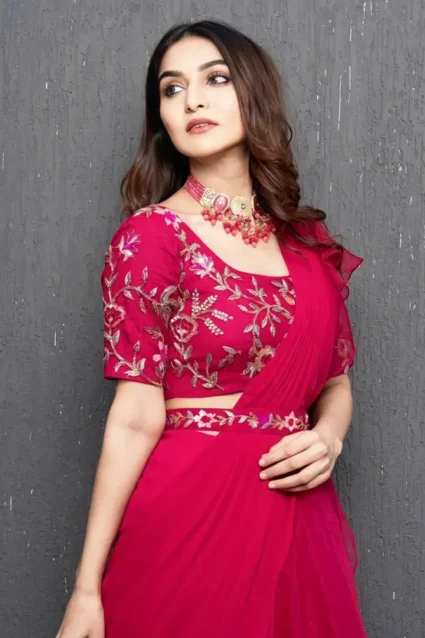 Ready To Wear Lehenga Saree For Girls