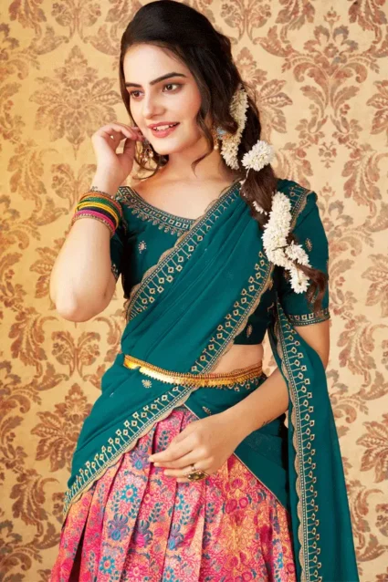 Traditional Half Saree Online Shopping 2024