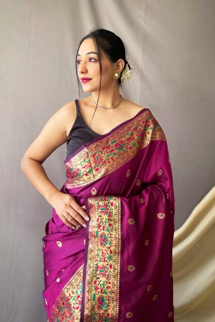 Traditional Paithani Saree Online Shopping For Ganesh Festival