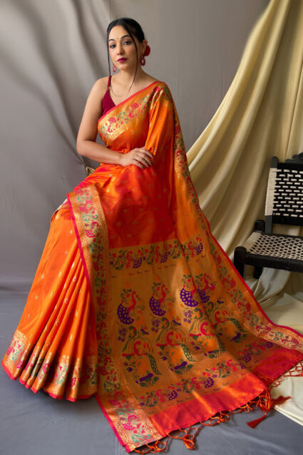 Traditional Peacock Paithani Saree Collection For Women