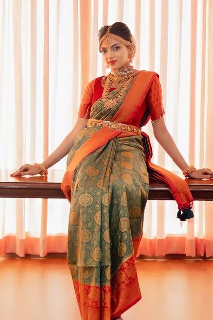 Traditional Silk Saree For Wedding Guest 2024