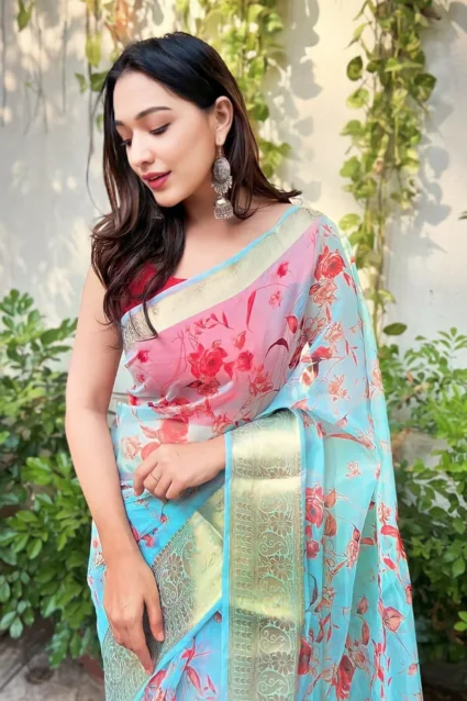 Youngster Saree For Farewell Party In College