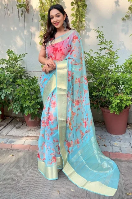 Youngster Saree For Farewell Party In College