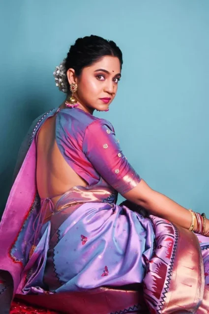 Dhoti Style Marathi Paithani Saree 2024