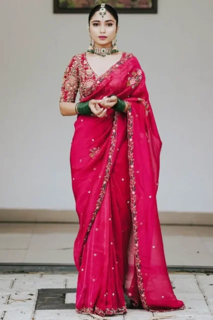 Latest Karwa Chauth Ke Liye Saree Online Shopping