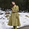Image of Katha Cotton Kurta Set Black Katha Embroidered Cotton Kurta with Palazzo displayed with matching accessories and styling for ethnic wear collection.