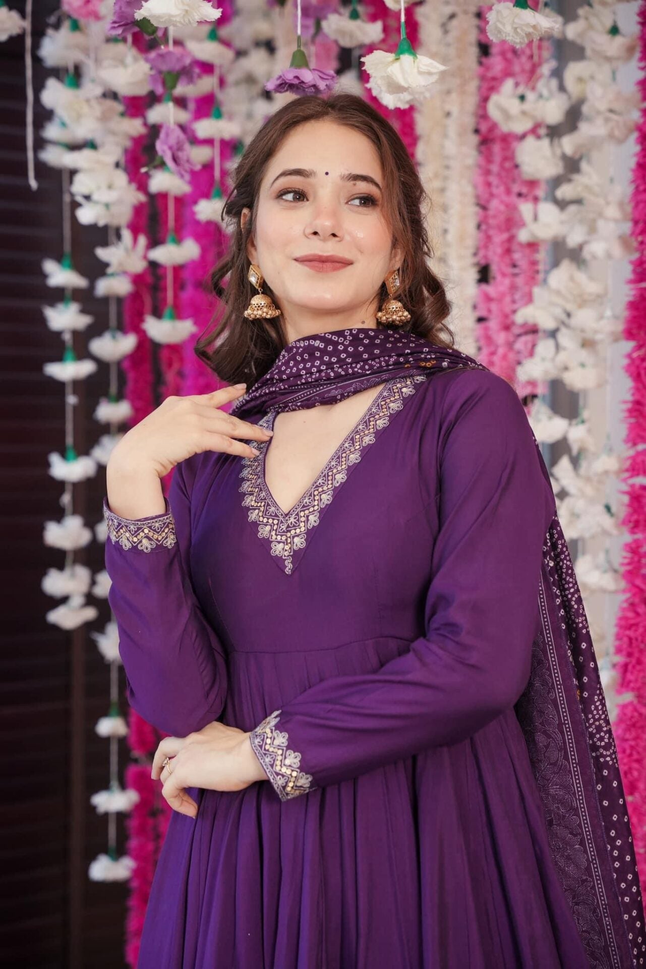 Dreamy purple Muslin suit set Purple Suit Set Dreamy purple Muslin suit set Purple Suit Set