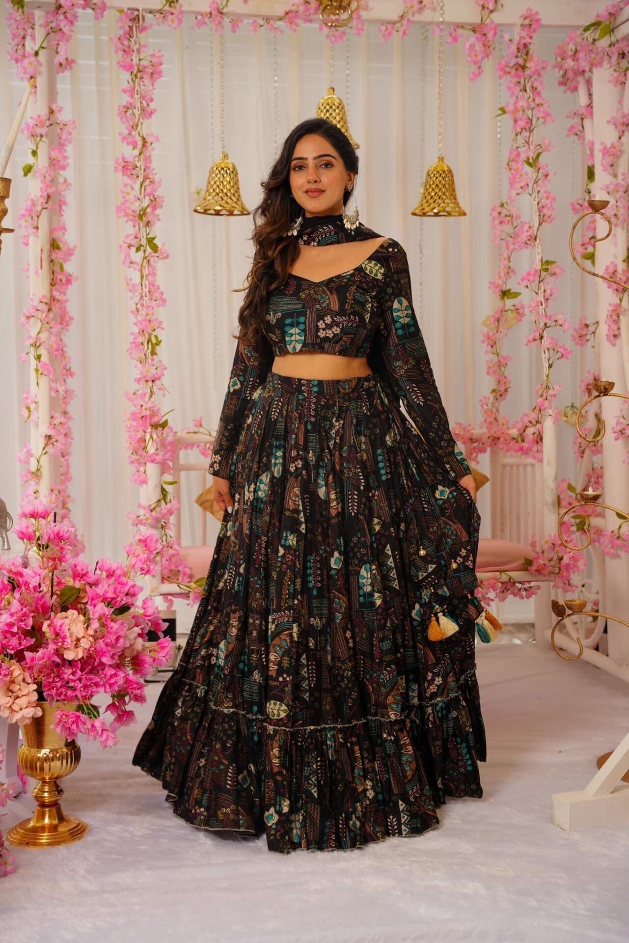 Farisha black lehenga set Black Kurta Set Farisha black lehenga set Black Kurta Set