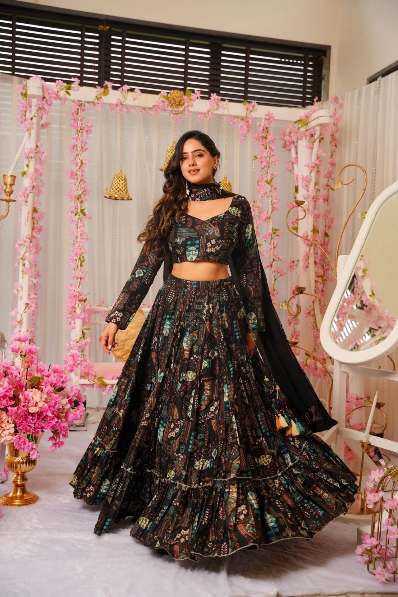 Farisha black lehenga set Black Kurta Set Farisha black lehenga set Black Kurta Set