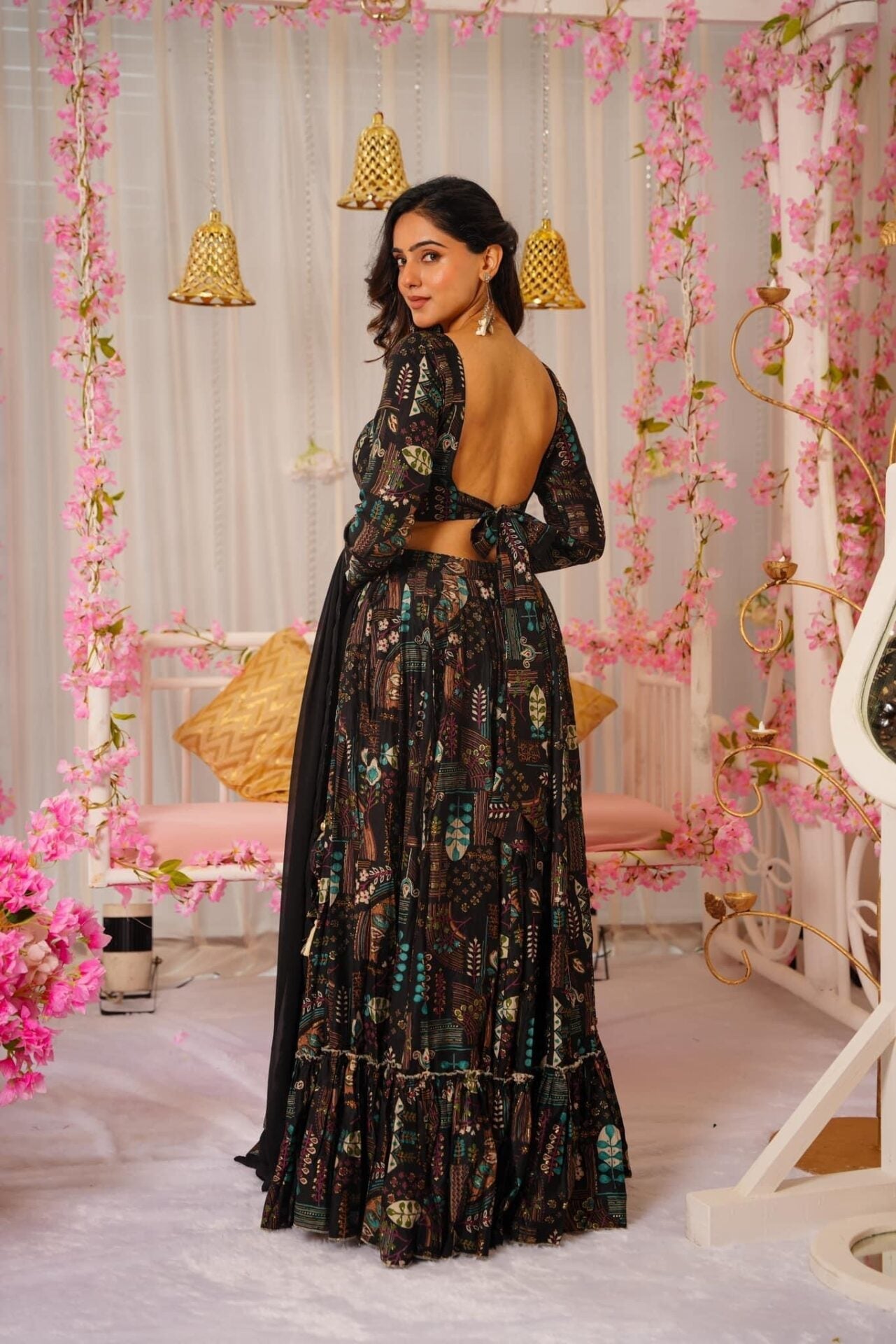 Farisha black lehenga set Black Kurta Set Farisha black lehenga set Black Kurta Set
