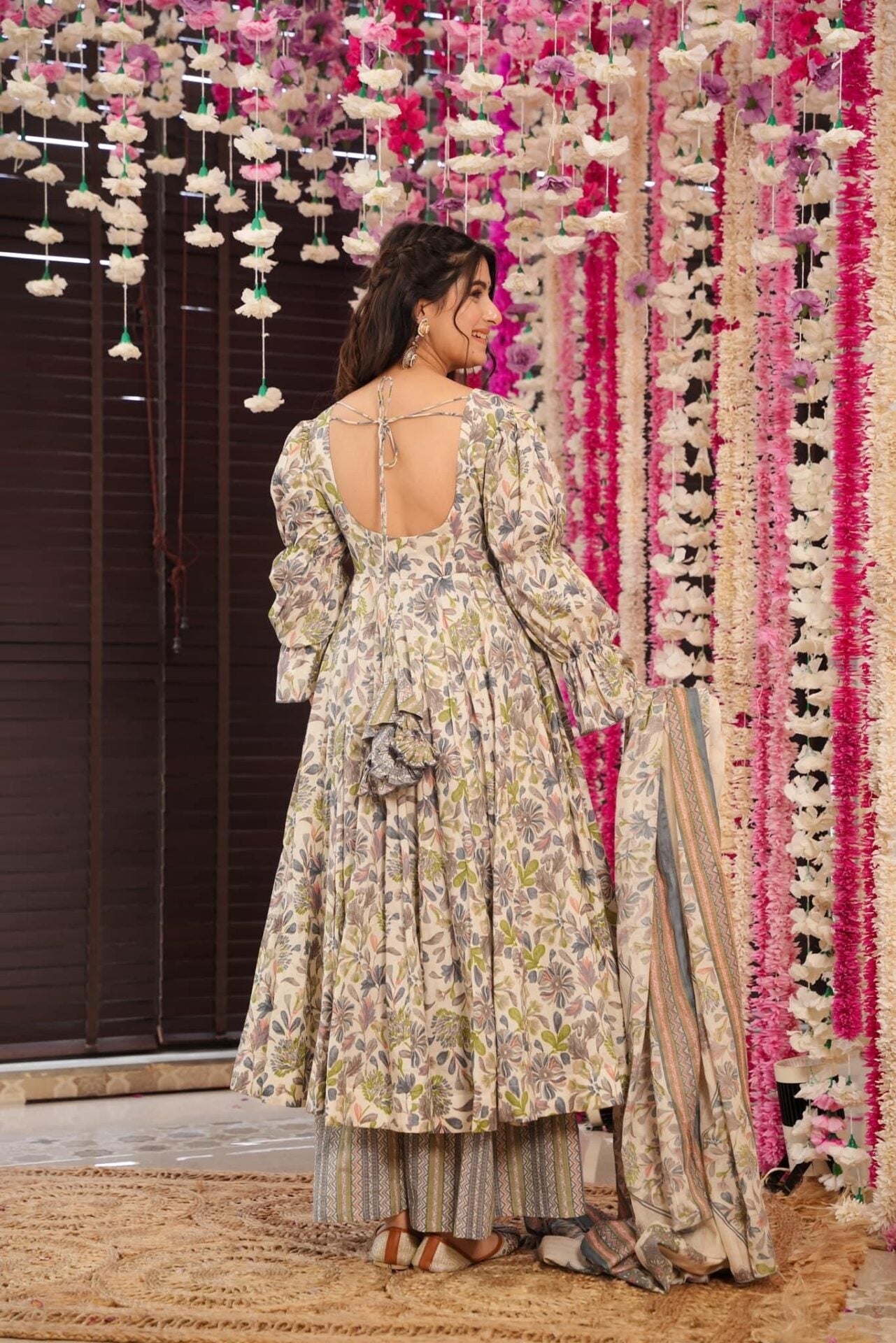 Green leaf print cotton suit set Green Cotton Suit Set Green leaf print cotton suit set Green Cotton Suit Set