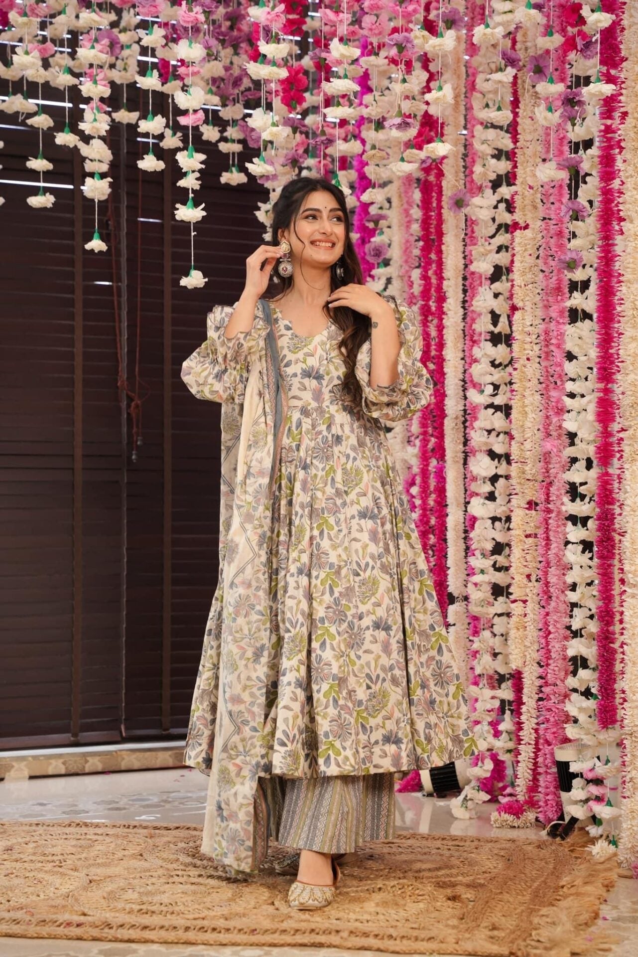 Green leaf print cotton suit set Green Cotton Suit Set Green leaf print cotton suit set Green Cotton Suit Set