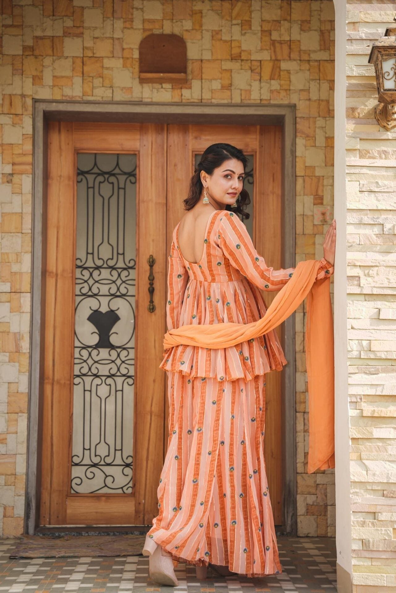 DARSHI GEORGETTE KURTA-PALAZZO SET Georgette Kurta Set DARSHI GEORGETTE KURTA-PALAZZO SET Georgette Kurta Set