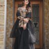 Image of IDHITRI BLACK KURTA-PALAZZO SET Black Kurta Set displayed with matching accessories and styling for ethnic wear collection.