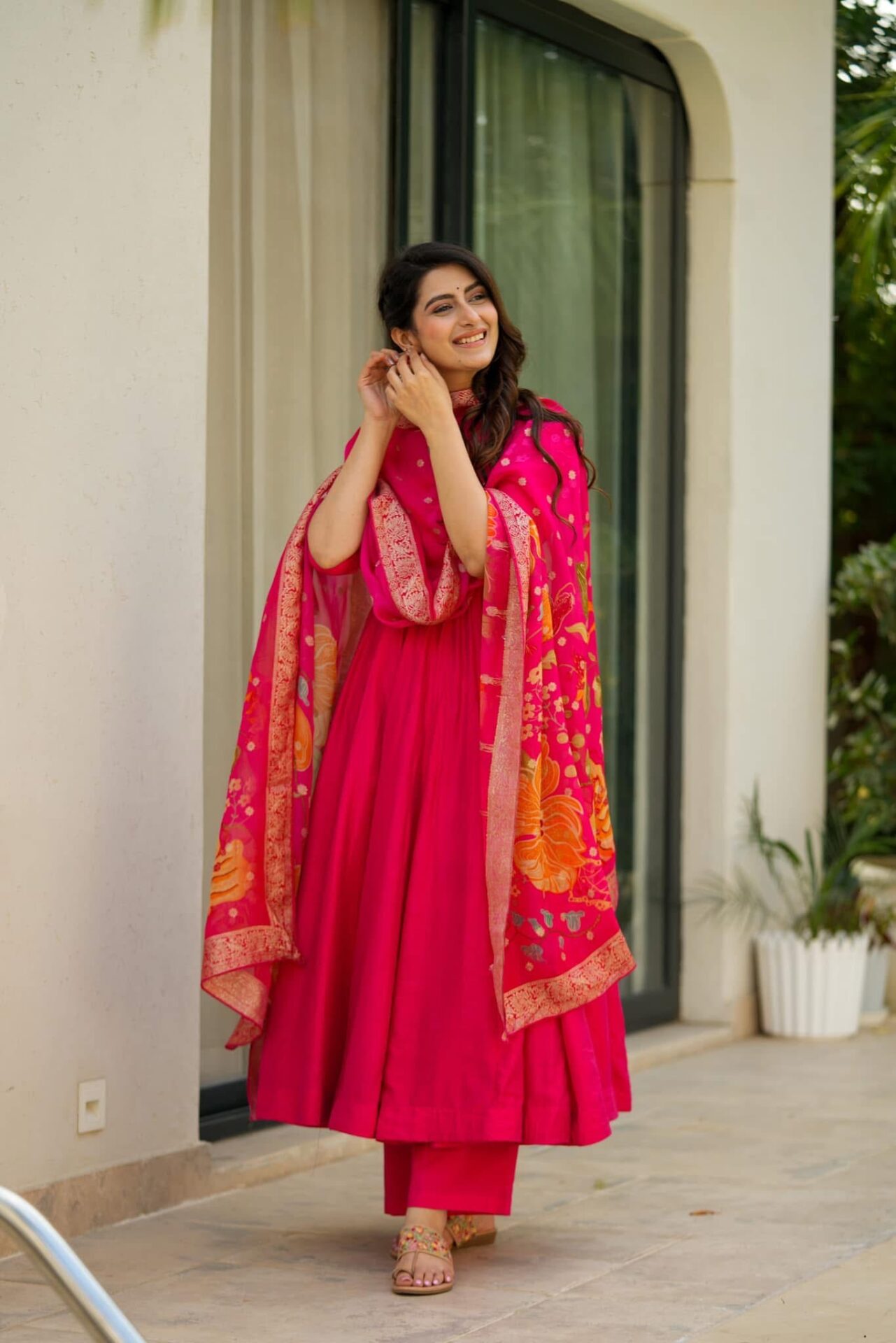Ekantha pink silk suit set Pink Suit Set Ekantha pink silk suit set Pink Suit Set