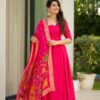 Image of Ekantha pink silk suit set Pink Suit Set displayed with matching accessories and styling for ethnic wear collection.