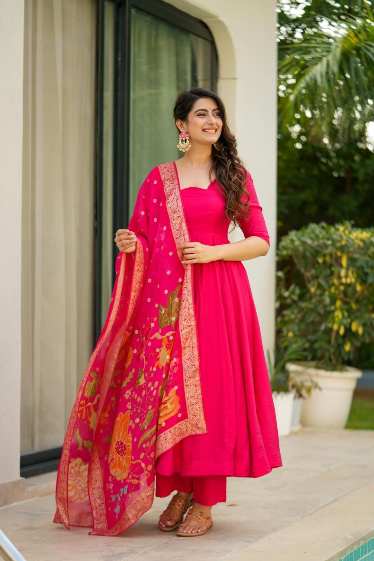 Ekantha pink silk suit set Pink Suit Set Ekantha pink silk suit set Pink Suit Set