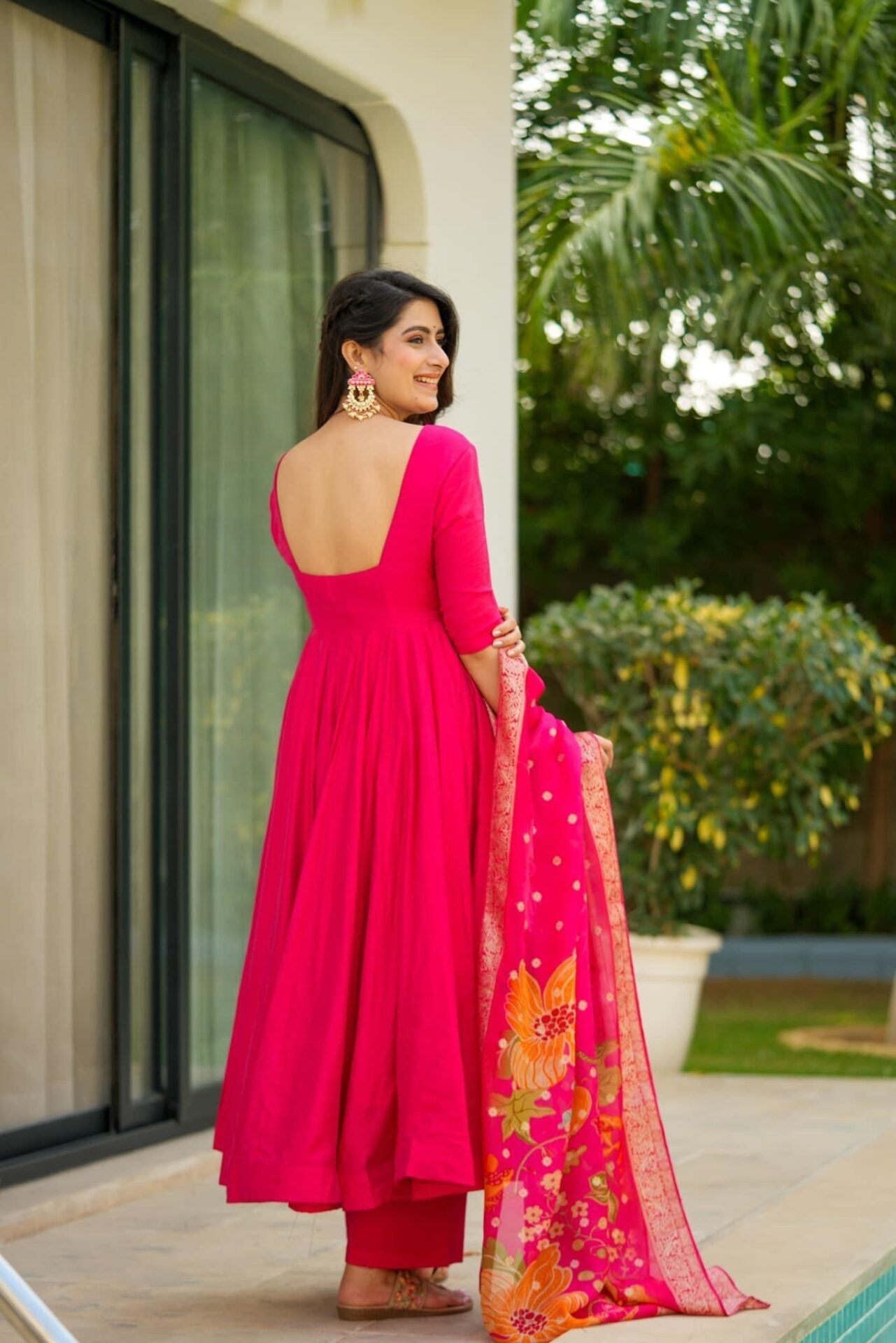 Ekantha pink silk suit set Pink Suit Set Ekantha pink silk suit set Pink Suit Set