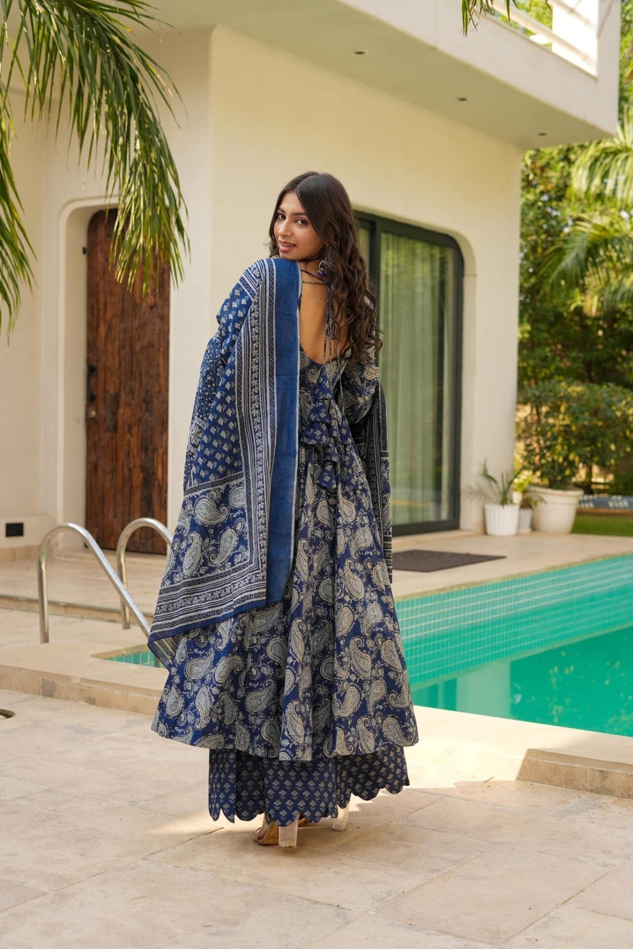 Dewy blue cotton suit set Blue Cotton Suit Set Dewy blue cotton suit set Blue Cotton Suit Set