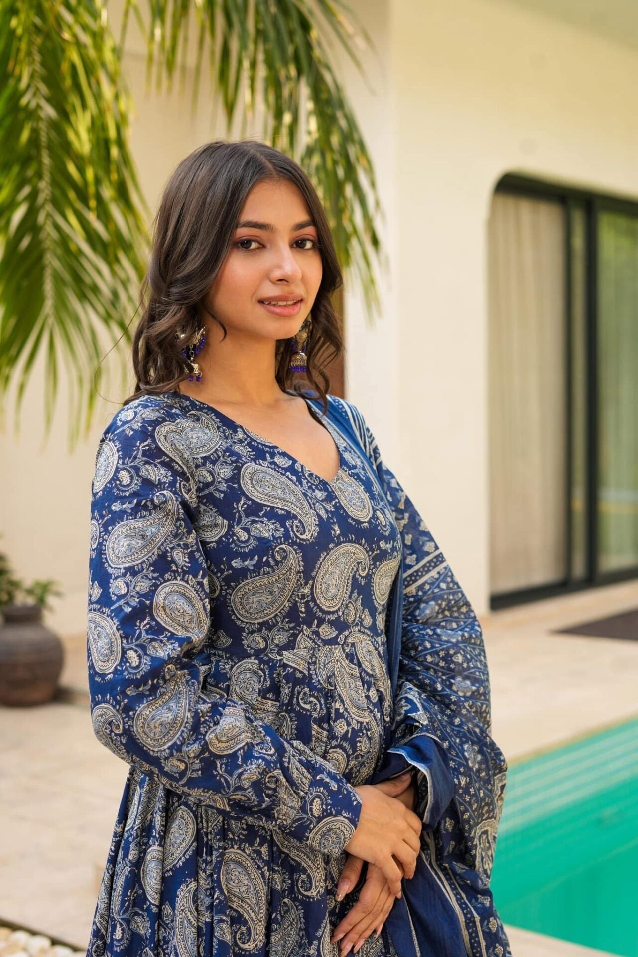 Dewy blue cotton suit set Blue Cotton Suit Set Dewy blue cotton suit set Blue Cotton Suit Set