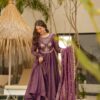 Image of Ishani Cosmos Suit Set Grey Printed Suit with Floral Embellished Dupatta displayed with matching accessories and styling for ethnic wear collection.