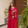 Image of Heavenly aura kurta palazzo set  Kurta Set displayed with matching accessories and styling for ethnic wear collection.