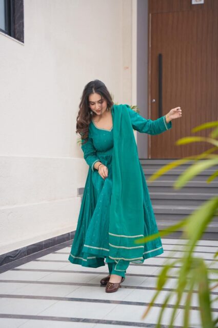 Lagoon Breeze Cotton Suit Set Refreshing Sky Blue Cotton Kurta with Dupatta
