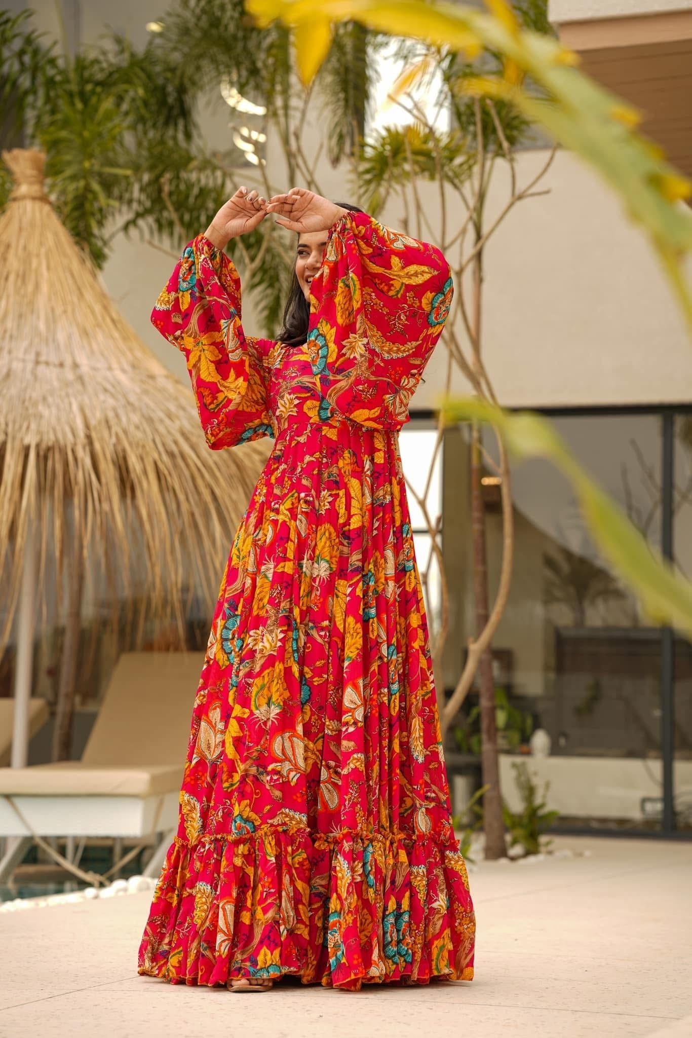 Drishti chinon maxi Kurta Set Drishti chinon maxi Kurta Set