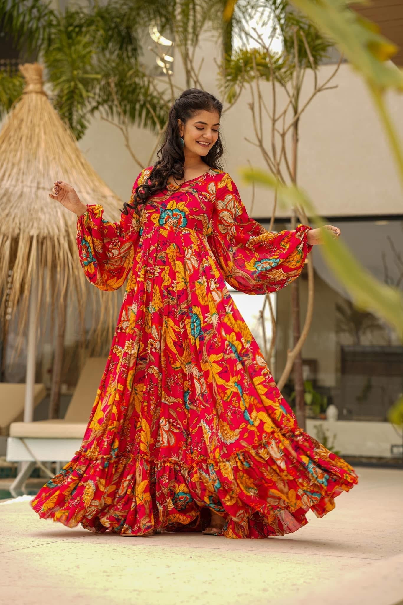 Drishti chinon maxi Kurta Set Drishti chinon maxi Kurta Set