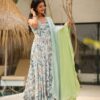 Image of Fable leaf print suit set  Suit Set displayed with matching accessories and styling for ethnic wear collection.