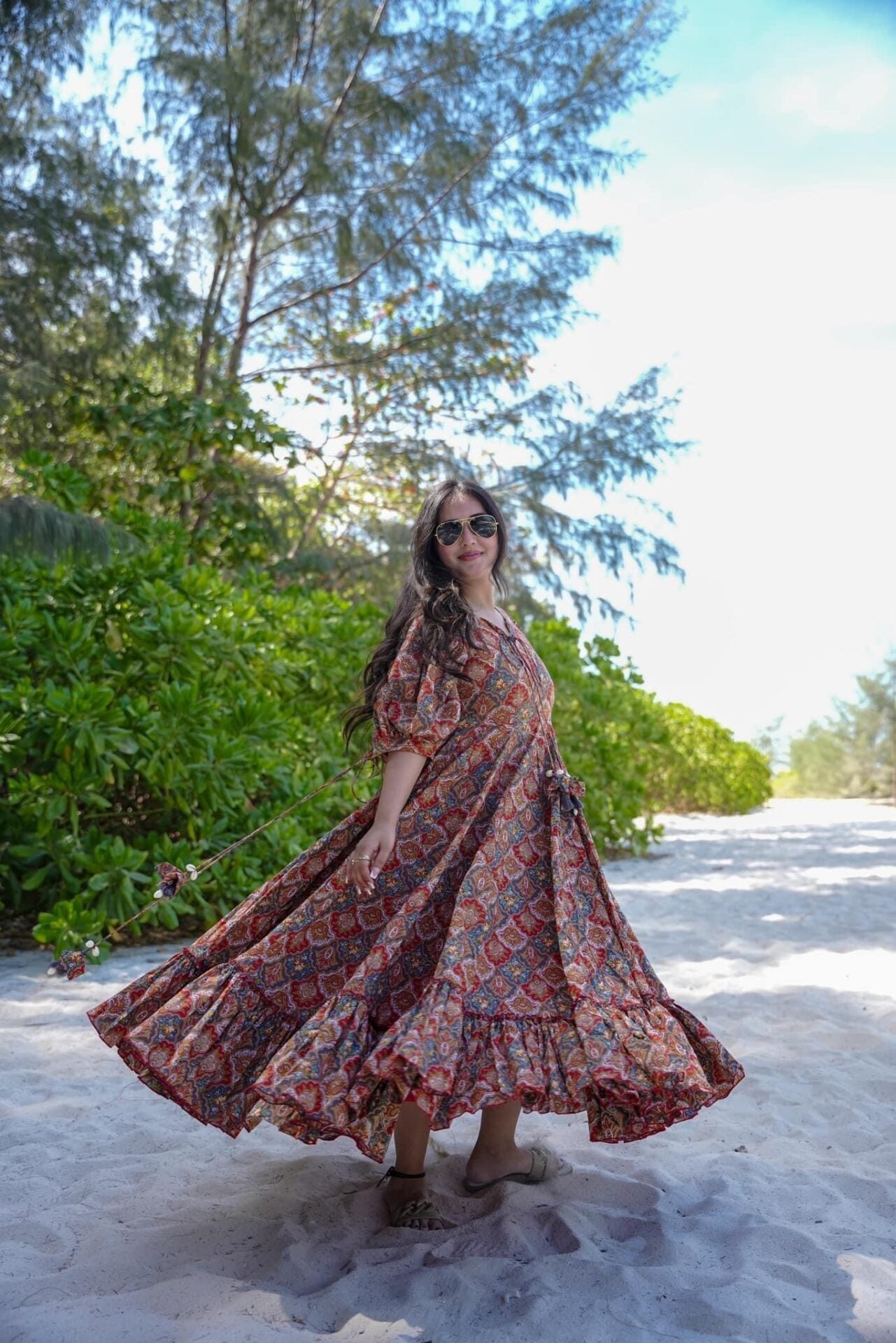 Floral Serenity Dream Cotton Dress Cotton Dress Floral Serenity Dream Cotton Dress Cotton Dress