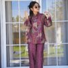 Image of Larah Muslin Co-Ord Set Elegant Muslin Ensemble with Contemporary Design displayed with matching accessories and styling for ethnic wear collection.