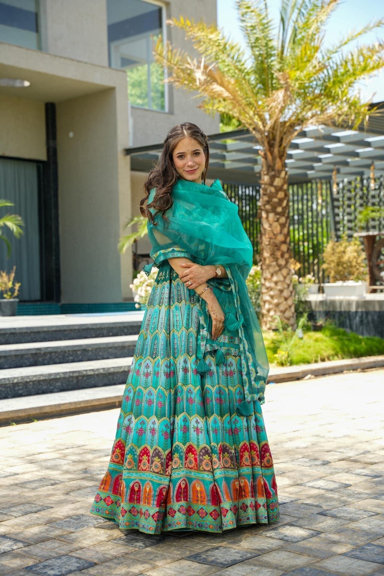 HEAVENLY green heavy maxi set Green Kurta Set HEAVENLY green heavy maxi set Green Kurta Set