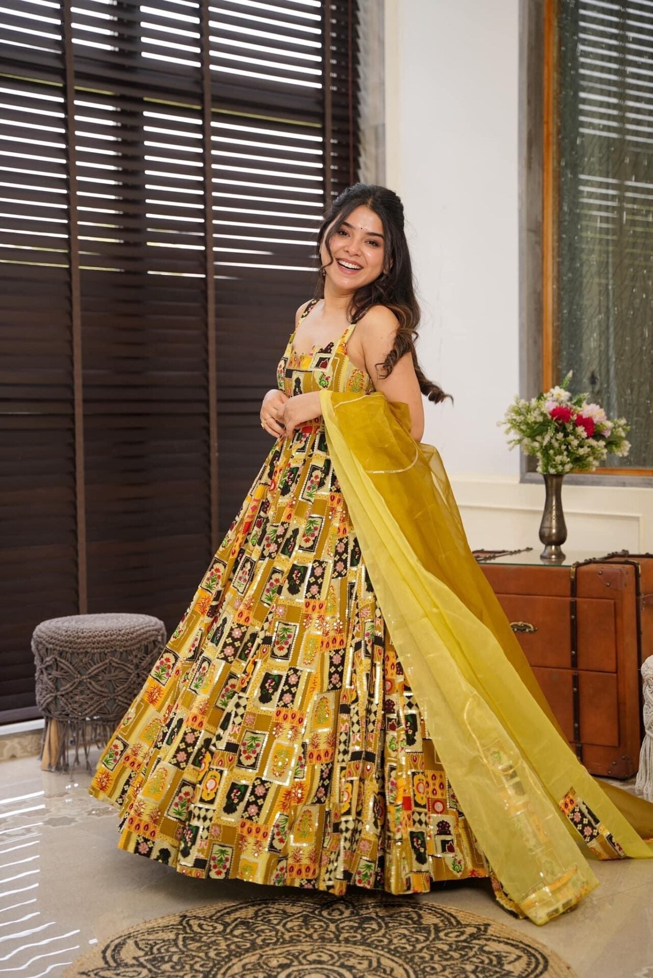 Gaurangi yellow heavy maxi set Yellow Kurta Set Gaurangi yellow heavy maxi set Yellow Kurta Set