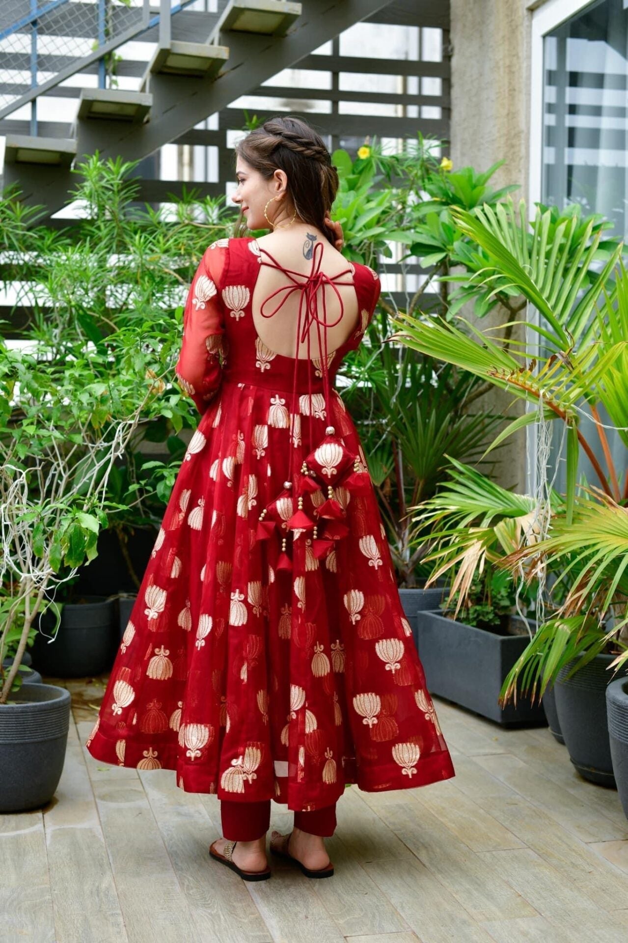 haafiza maroon organza suit set Suit Set haafiza maroon organza suit set Suit Set